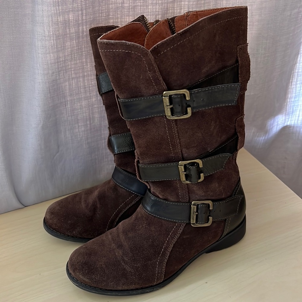 Paloma suede mid calf boots